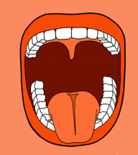 mute ar izbāztu mēli