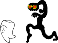 zobiņš bēg no zobgrauža