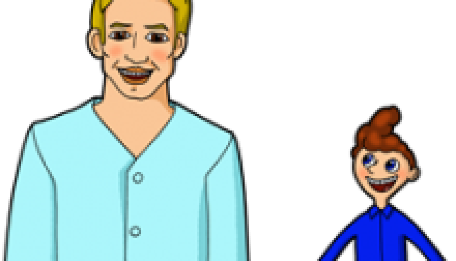 smaidīgs zobārsts un bērns